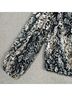 Alice + Olivia Snake Print Black Gray 3/4 Sleeve Silk Top Size S - photo 13