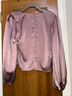 Astr 100% Polyester Pink Long Sleeve Blouse Size L - photo 6