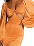 Oh Polly Orange Cocktail Dress Size 2 - photo 1
