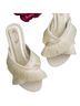 Joyfolie Solid Ivory Sandals Size 6 - photo 1