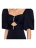 Sandro 82% Acetate 18% Polyamide 100% Polyester Black Cocktail Dress Size S - photo 4