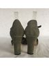 Nine West 100% Suede Solid Green Heels Size 9 - photo 3