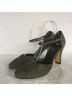 Nine West 100% Suede Solid Green Heels Size 9 - photo 6
