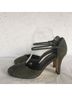 Nine West 100% Suede Solid Green Heels Size 9 - photo 7