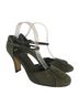 Nine West 100% Suede Solid Green Heels Size 9 - photo 1