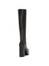 Andrea Black Women's Platform Tall Riding Boots Size 5 - photo 2