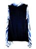 Chico's 95% Acetate 5% Spandex 100% Polyester Print Blue White Black Vest Size S - photo 2
