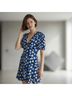 STAUD 65% Rayon 35% Viscose 100% Polyester Floral Blue White Yellow Cocktail Dress Size 6 - photo 4