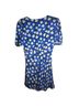 STAUD 65% Rayon 35% Viscose 100% Polyester Floral Blue White Yellow Cocktail Dress Size 6 - photo 2