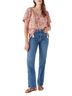 Faherty 100% Cotton Floral Multi Color Short Sleeve Blouse Size S - photo 1