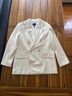 Club Monaco 53% Wool 47% Polyester 100% Polyester Solid Ivory Blazer Size M - photo 6