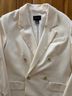 Club Monaco 53% Wool 47% Polyester 100% Polyester Solid Ivory Blazer Size M - photo 10