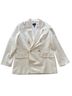 Club Monaco 53% Wool 47% Polyester 100% Polyester Solid Ivory Blazer Size M - photo 1