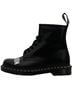 Dr. Martens 100% Leather Graphic Solid Black White Red Boots Size 10 - photo 7