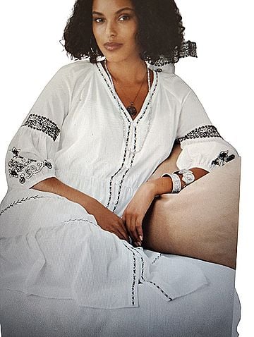 Jade by Johnny Was Cam Tiered midi-dress with Irenie embroidery  Casual Dress (view 1)