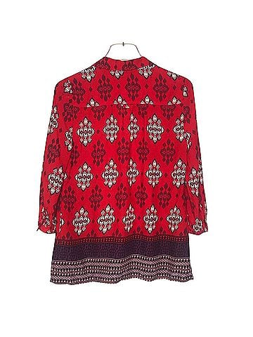Anthropologie Maeve Woodland Walk 3/4 Sleeve Blouse (view 2)