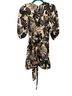 ASOS 100% Polyester Floral Black White Cocktail Dress Size 6 - photo 2