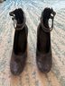 Sigerson Morrison Silver Black Heels Size 6 - photo 11
