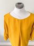 Rachel Roy 100% Polyester Yellow Blouse Size M - photo 5