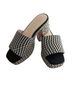 Jessica Simpson Black White Wedges Size 9 1/2 - photo 1