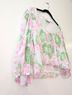 Ganni Floral Multi Color Short Sleeve Blouse Size L - photo 4