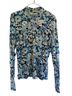 Rails Floral Blue Multi Color Long Sleeve Blouse Size XL - photo 2