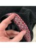 Wrangler Retro 100% Polyester Aztec Or Tribal Print Black Red Jacket Size M - photo 7