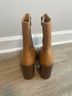 Sun + Stone 100% Synthetic Brown Yellow Ankle Boots Size 9 1/2 - photo 3