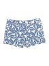 Lilly Pulitzer 100% Cotton Tropical White Blue Shorts Size 10 - photo 1