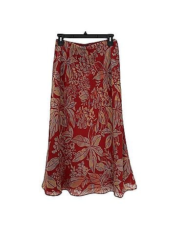 Ralph Lauren Floral Crinkle Georgette Midi Slip Skirt Casual Skirt (view 1)