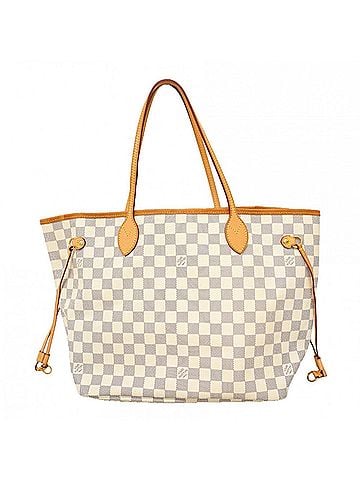 Louis Vuitton Louis Vuitton Damier Azur Neverfull MM Tote Bag N51107 White Women's P2998859 (view 1)