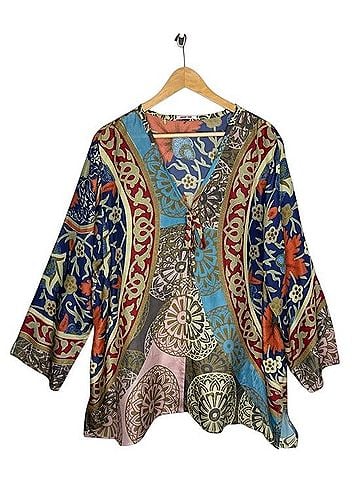 Johnny Was Long Sleeve Silk Top (view 1)