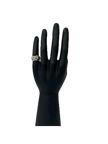 Tiffany & Co. TIFFANY&Co. Tiffany Twist Ring, Sterling Silver 925, 18K Yellow Gold, Accessory, Silver, 53683 (view 2)