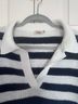 Faherty Stripes White Blue Pullover Sweater Size S - photo 8