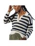 Faherty Stripes White Blue Pullover Sweater Size S - photo 1