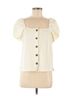 Madewell Ivory Short Sleeve Blouse Size M - photo 1