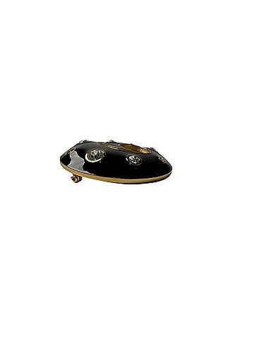 Christian Dior Christian Dior Vintage Brooch, Black Spiral, Women's (view 2)