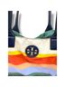 Tory Burch 100% Nylon Stripes Multi Color Blue Tote One size - photo 6
