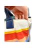 Tory Burch 100% Nylon Stripes Multi Color Blue Tote One size - photo 7