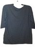 Bianca Print Blue White Short Sleeve Blouse Size 12 - photo 2