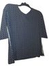 Bianca Print Blue White Short Sleeve Blouse Size 12 - photo 1