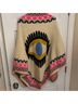 Mara Hoffman Graphic Pink White Poncho One size - photo 3
