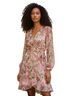 Jay Godfrey 100% Polyester Floral Pink Green Gold Cocktail Dress Size 0 - photo 1