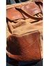 Duluth Trading Co. 100% Canvas Solid Brown Leather Messenger One size - photo 6