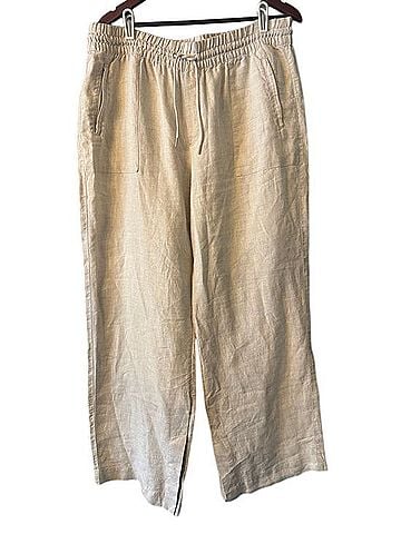 Athleta Retreat Linen High Rise Wide Leg Pant Casual Pants (view 1)