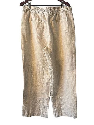 Athleta Retreat Linen High Rise Wide Leg Pant Casual Pants (view 2)