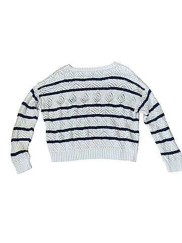 Lauren by Ralph Lauren Striped Pointelle Coastal Sweater Pullover Sweater (view 2)