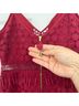Saylor 100% Polyester Solid Red Cocktail Dress Size M - photo 5