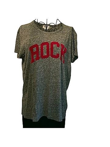 Zadig & Voltaire Flocked Rock Detail Tee Short Sleeve T-Shirt (view 1)