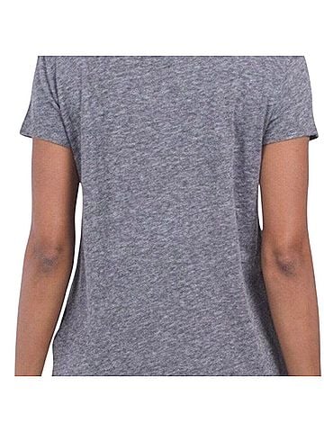 Zadig & Voltaire Flocked Rock Detail Tee Short Sleeve T-Shirt (view 2)